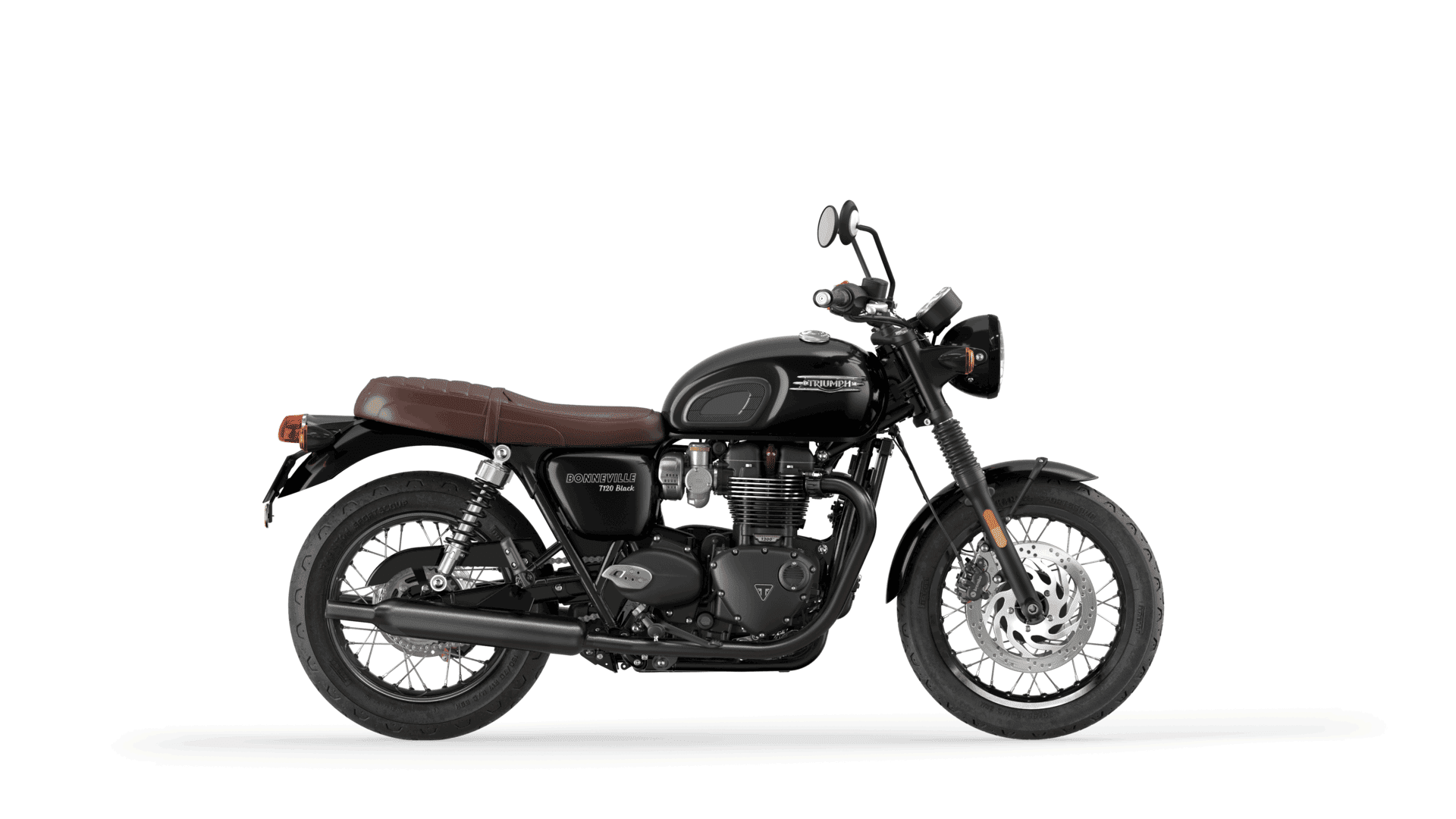 Triumph Bonneville T120 Black in graphite/matt graphite model year 2025 right hand side